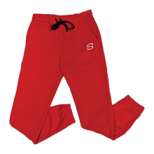 Load image into Gallery viewer, &quot;Sneaker S&quot; Red Fleece Men&#39;s Joggers (Embroidered)
