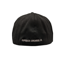 Load image into Gallery viewer, HAT - &quot;Sneaker S&quot; Black 3D Puff Fitted Hat (Embroidered)
