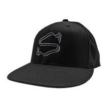 Load image into Gallery viewer, HAT - &quot;Sneaker S&quot; Black 3D Puff Fitted Hat (Embroidered)
