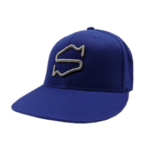 Load image into Gallery viewer, HAT - &quot;Sneaker S&quot; Royal 3D Puff Fitted Hat (Embroidered)

